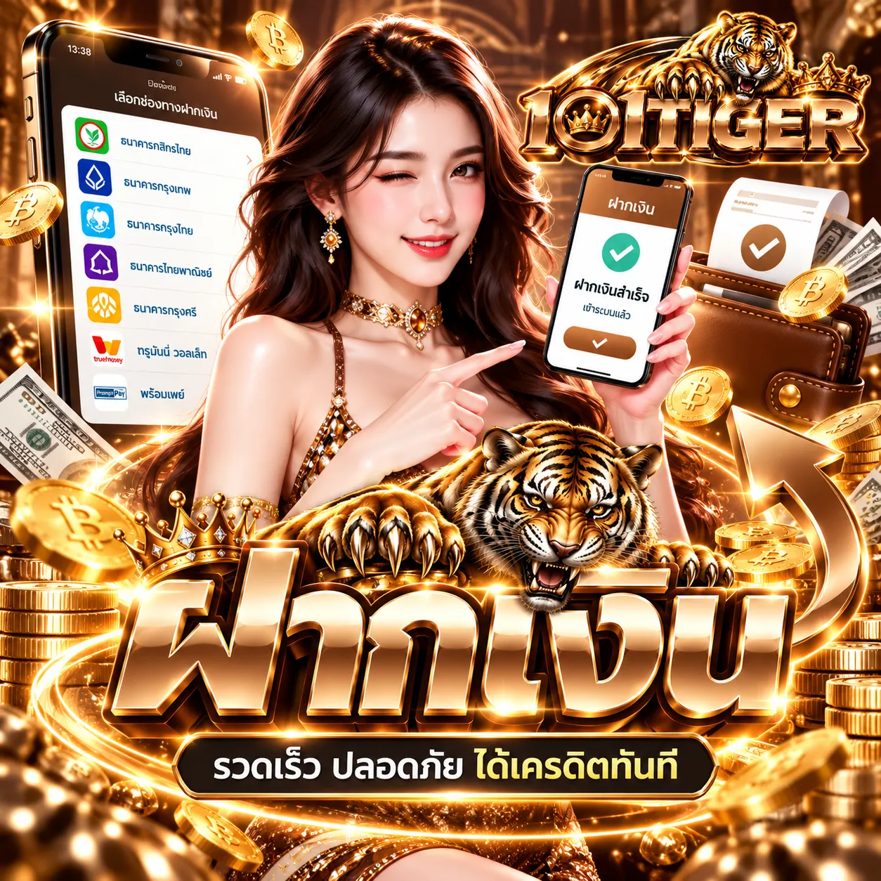 101TIGER - ฝากเงิน